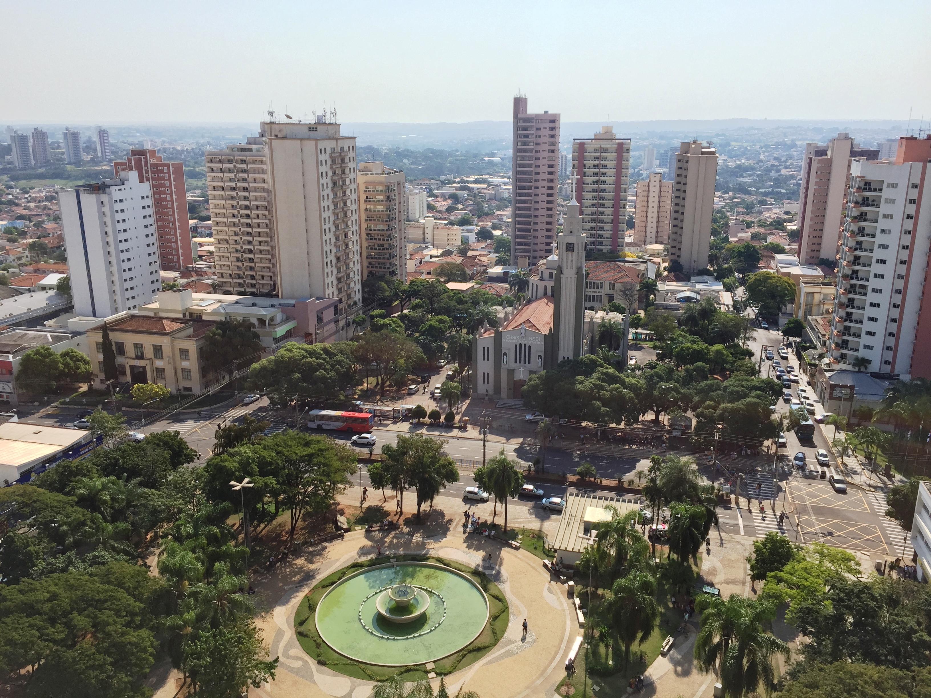 Vista da Catedral - Praça 9 de Julho - Presidente Prudente